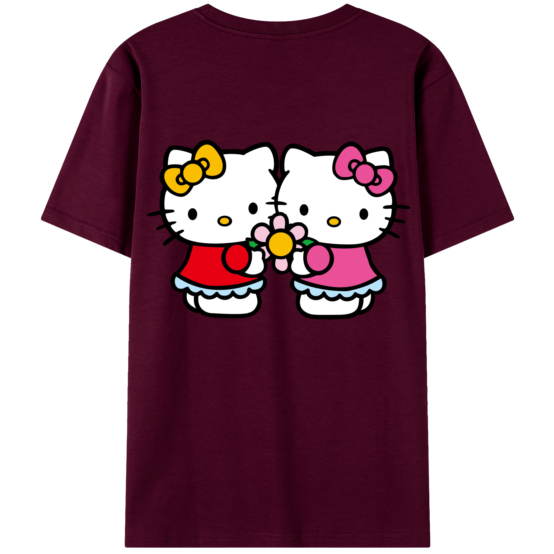 （画像用） Hello Kitty ハローキティ レディース半袖Tシャツ(バックプリント)